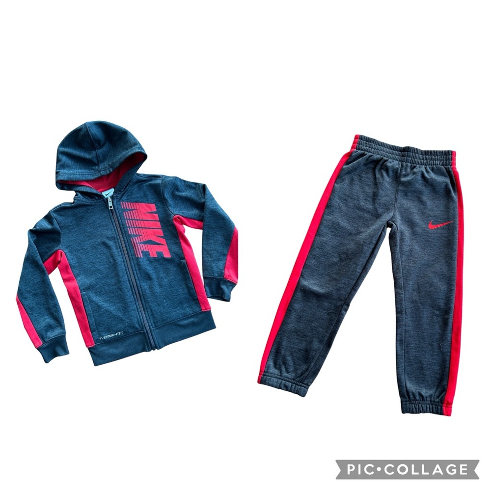Boys black and red Nike set size 5